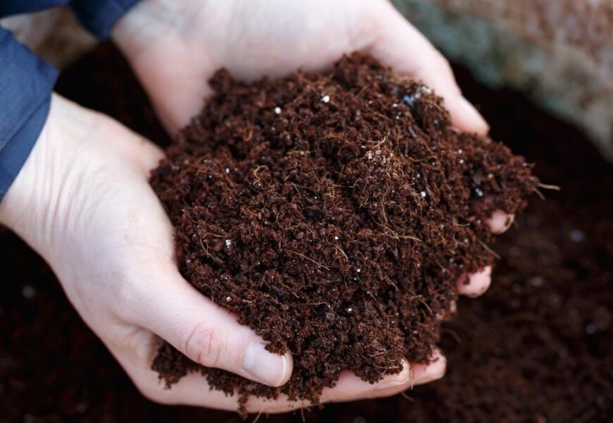 mixing compost with topsoil